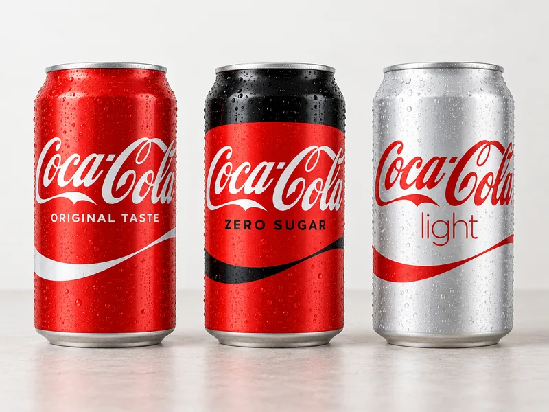 Coca-Cola nguyên bản, Zero và Light có lượng đường và calo khác nhau.