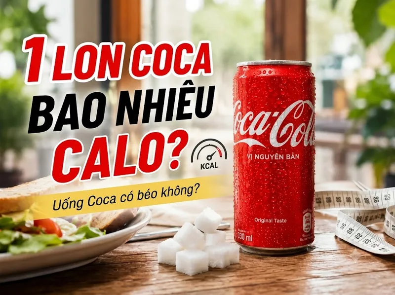 1 lon coca bao nhiêu calo? Lon nguyên bản 320 ml có khoảng 134 kcal.